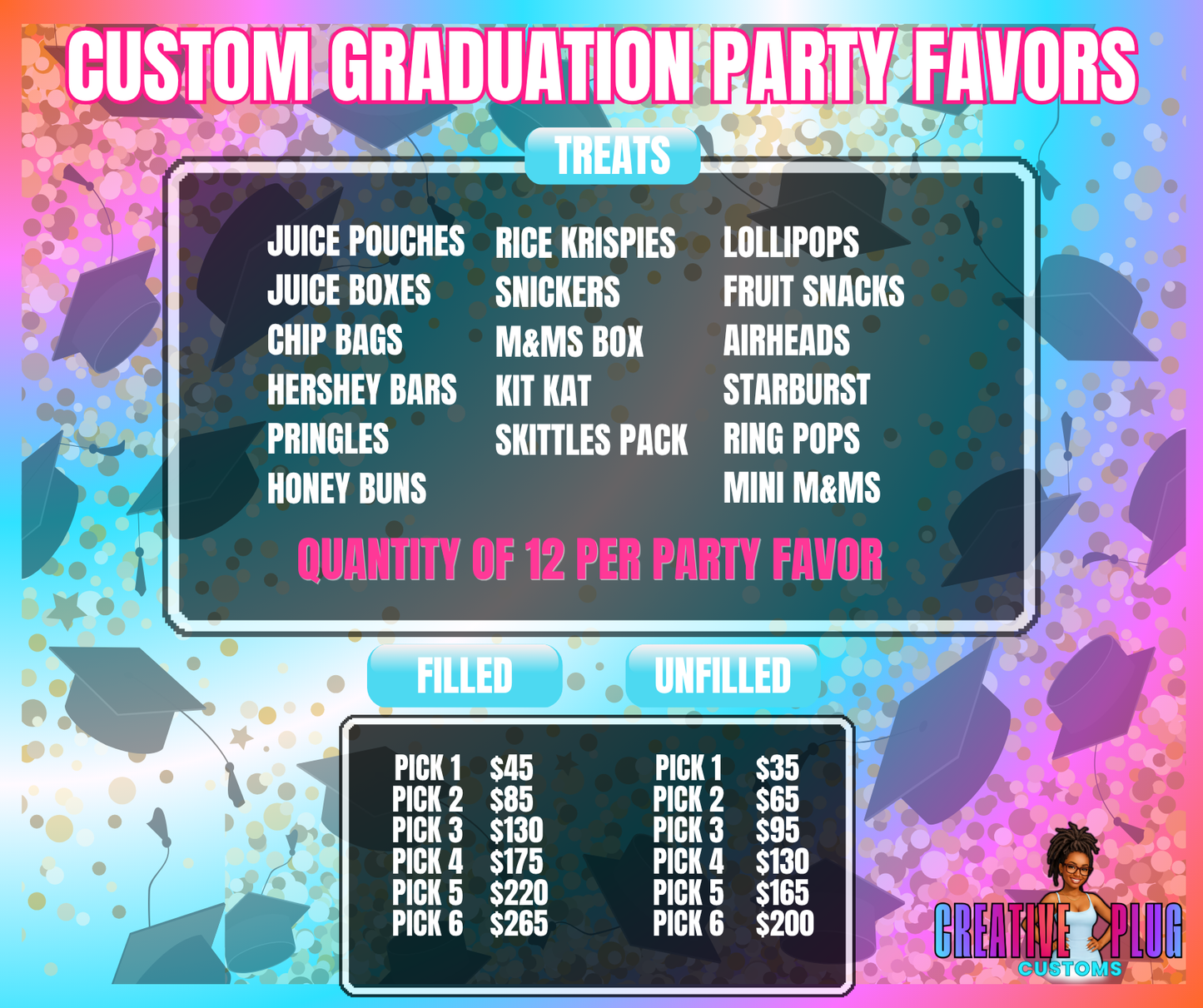 Custom Graduation Party Favors