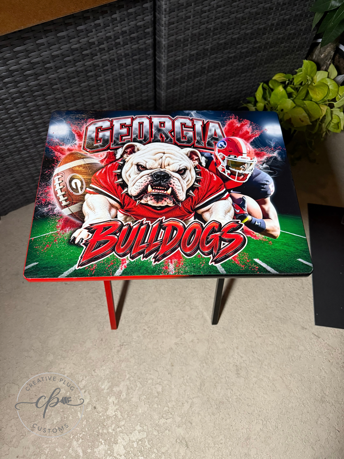 Custom Sports TV Tray Table
