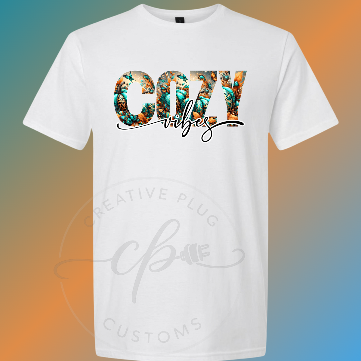 Fall Vibes Teal Pumpkin Graphic Tee Collection