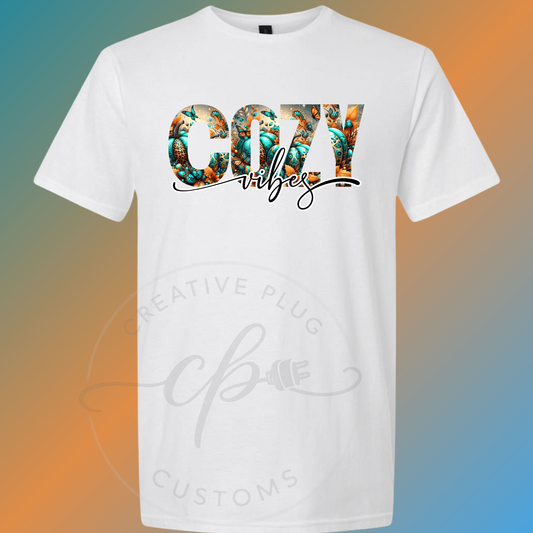Fall Vibes Teal Pumpkin Graphic Tee Collection
