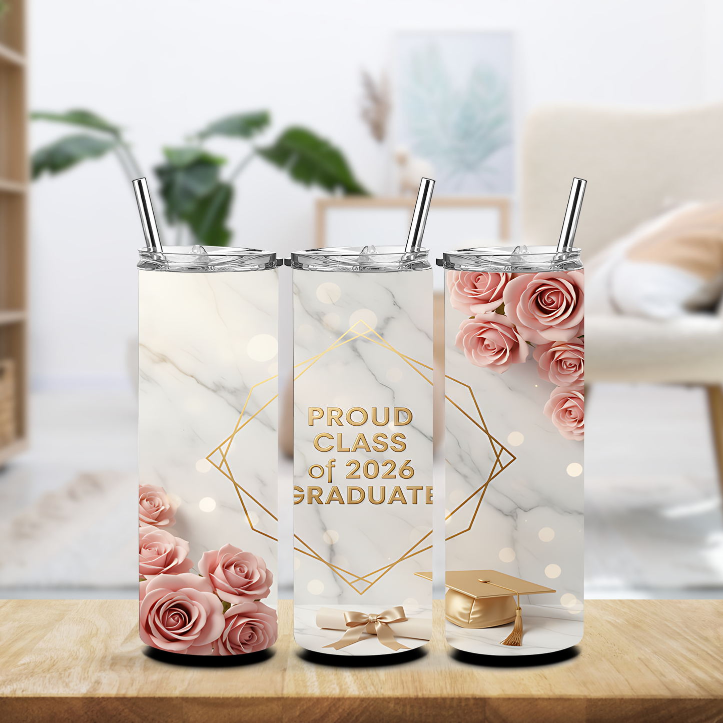Rose Gold Proud Class Tumbler
