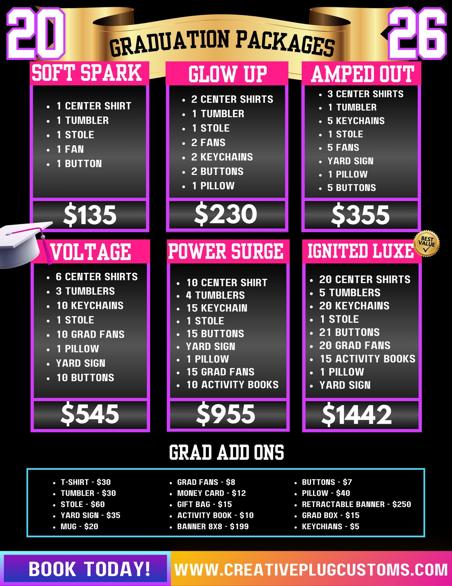 Custom Graduation Packages