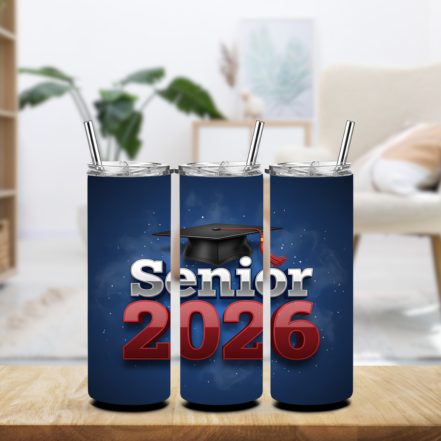 Navy Senior 2026 Tumbler