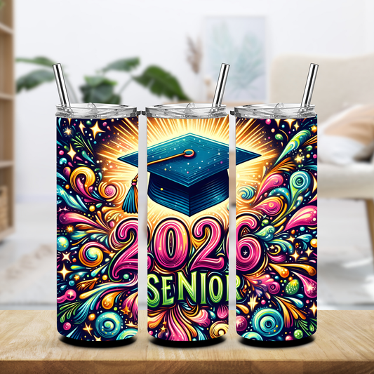 Color Me Whimsy 2026 Senior Tumbler