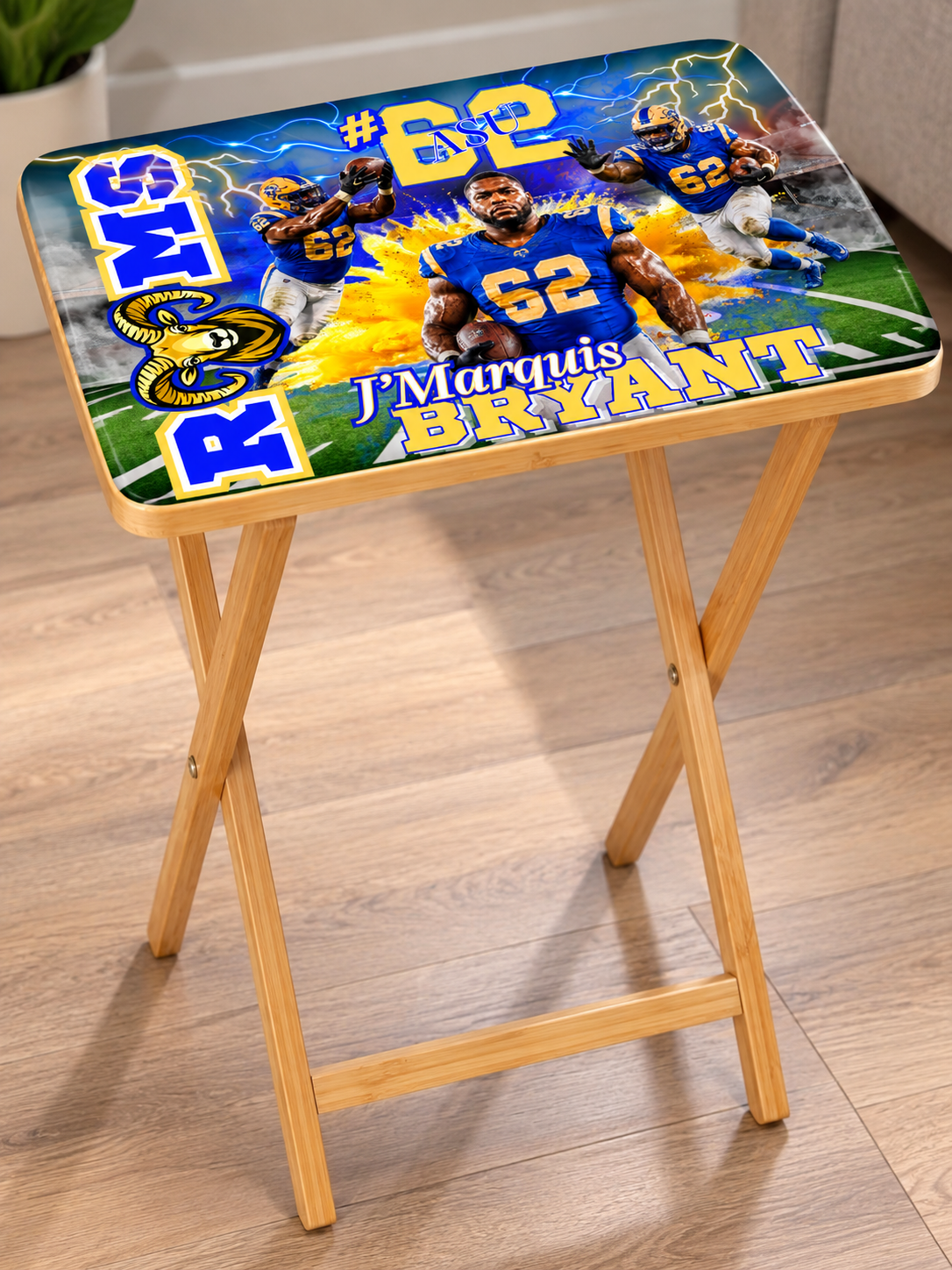 Custom Sports TV Tray Table