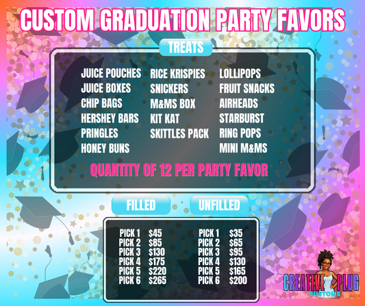 Custom Graduation Party Favors