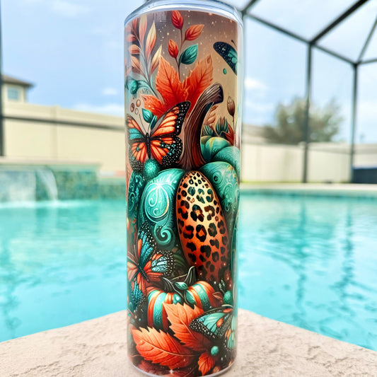 Teal Pumpkin Fall Vibes 20 oz Tumbler